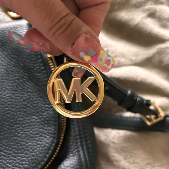 Michael Kors Black Crossbody Bag with Gold Hardware - Picture 6 of 7